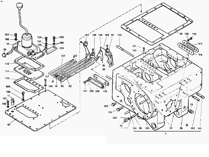 Коробка передач т 40 схема переключения